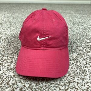 Nike Hat Cap Strap Back Pink One Size Womens Adjustable Swoosh LPGA Golf Sport